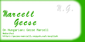 marcell gecse business card